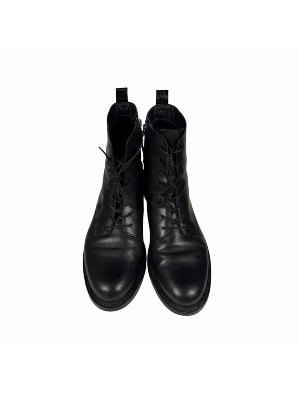 Sam Edelman Nina Black Leather Combat Boots Womens Size 11M - Picture 2 of 11